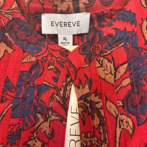 Red Boho Top - Picture 2 of 3